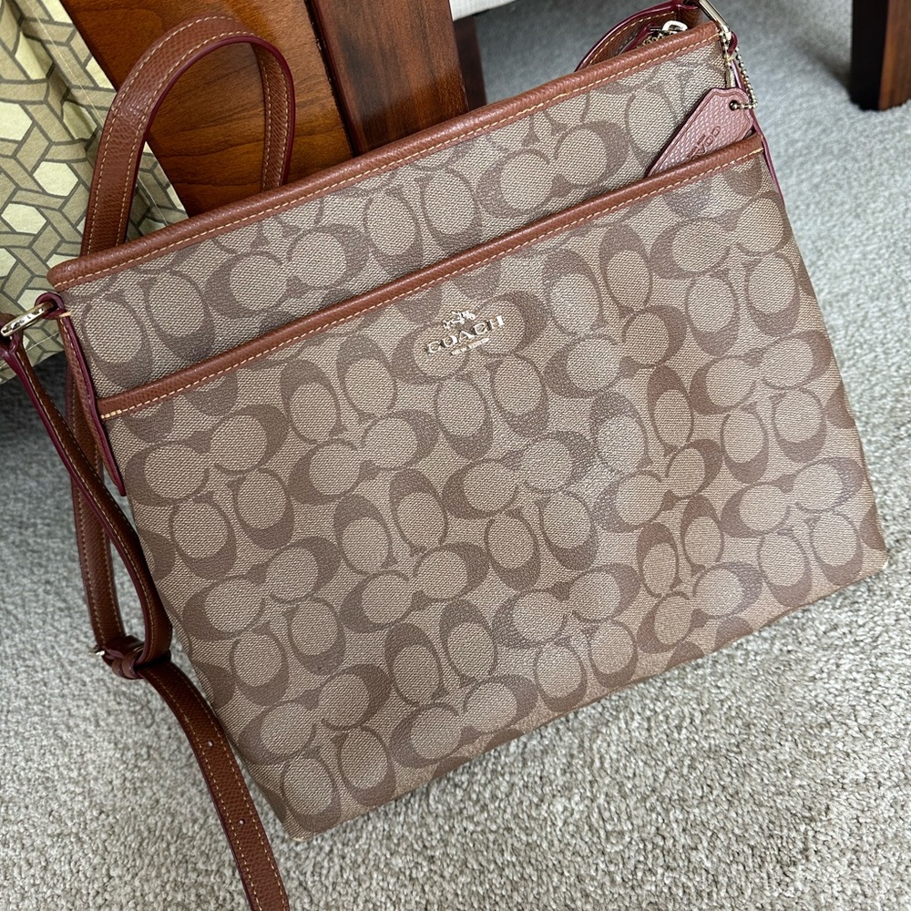 Brown coach crossbody